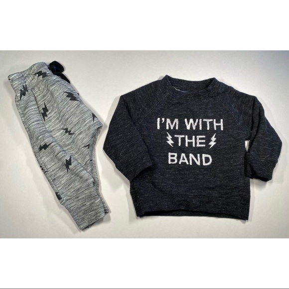 “I’m with the Band” Top and Lightning Bolt Pants Outfit - Picture 2 of 7